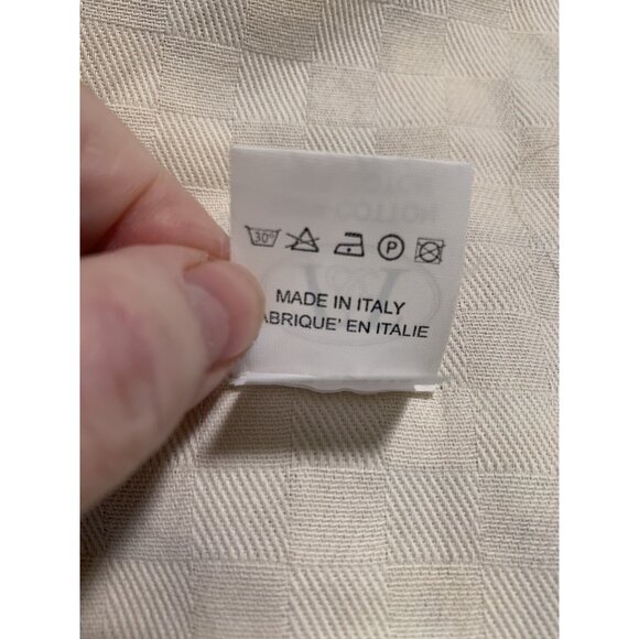 T&T Tissus Tosolli ITALY Woven Cotton French Country Floral Tablecloth 52x92 - Picture 8 of 12